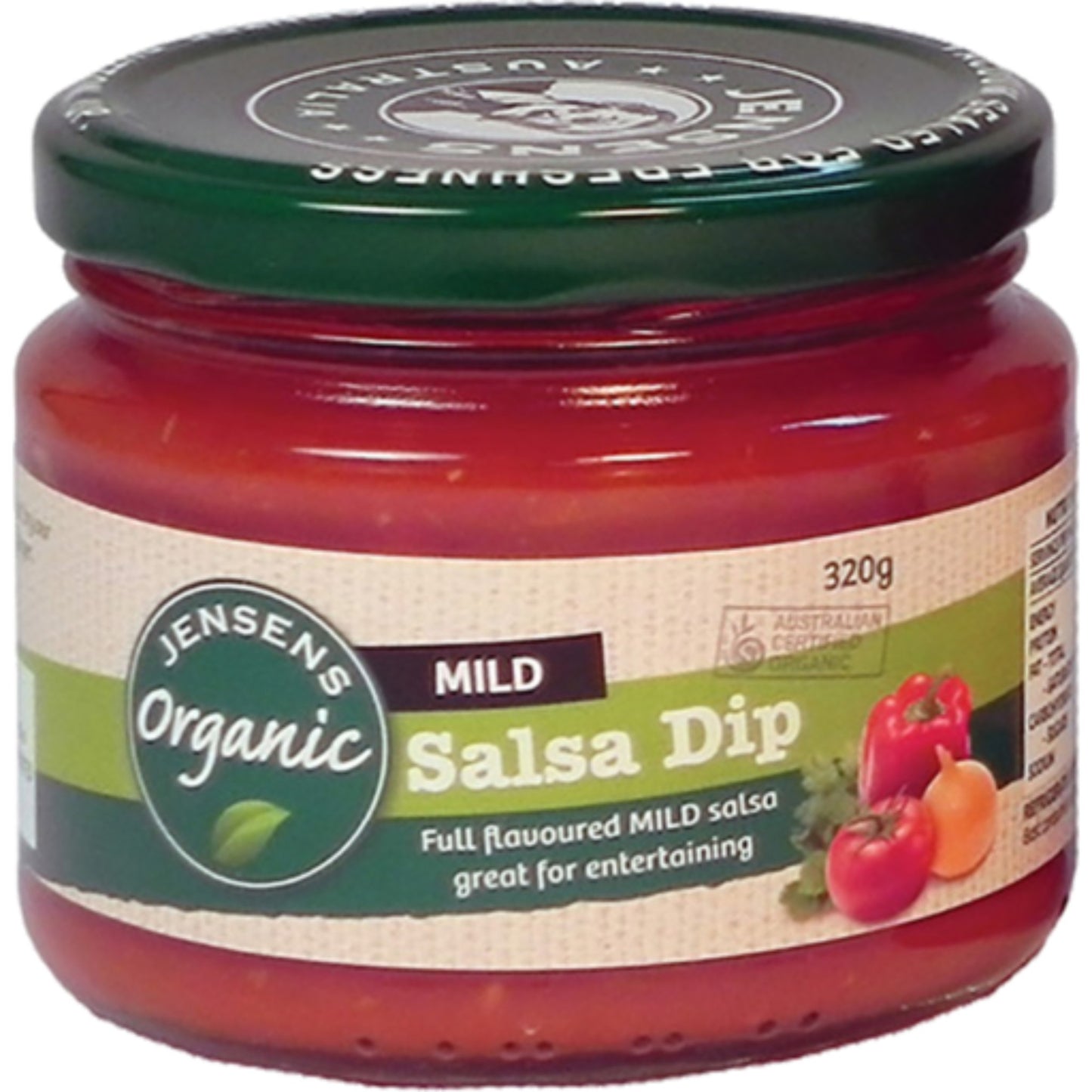 Jensens Organic Salsa Mild 320g